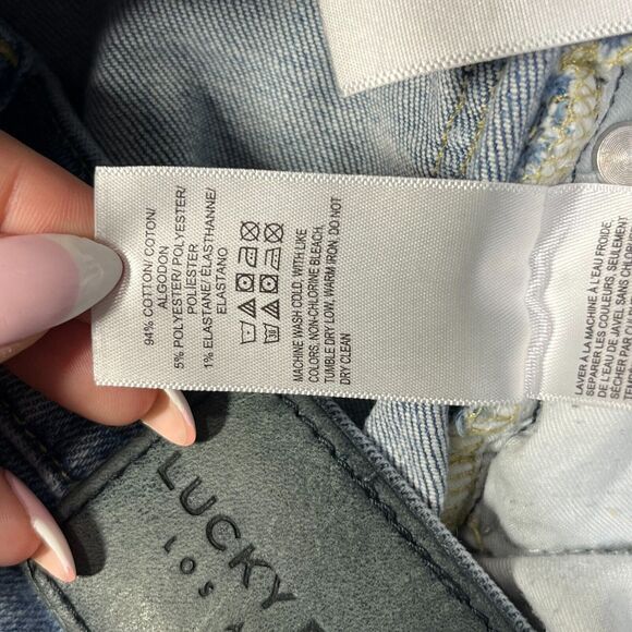 Lucky Brand High Rise Zoe Straight Leg Denim Jeans Size 10/30L Womens 28x30 - Picture 8 of 14